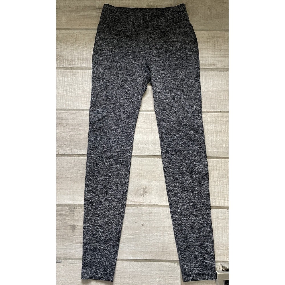 Athleta Womens Pant Small S Gray‎ Delancey Herringbone Legging Performance Yoga